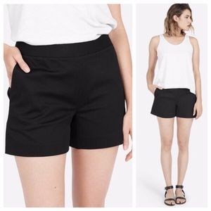 Everlane Black Cotton Twill Shorts